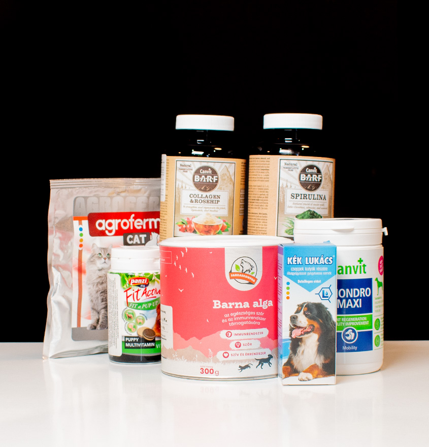 Dogzilla Petpatika termékek, étrendkiegészítők, vitaminok